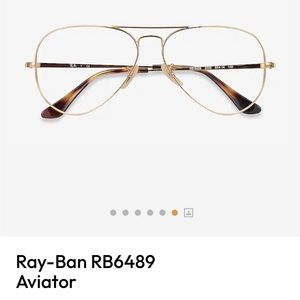 Brand new Ray ban gold aviator glasses